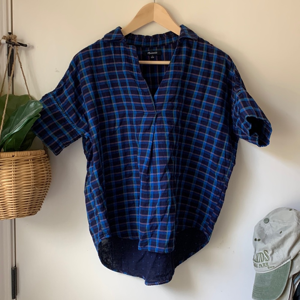 Madewell Plaid Blouse